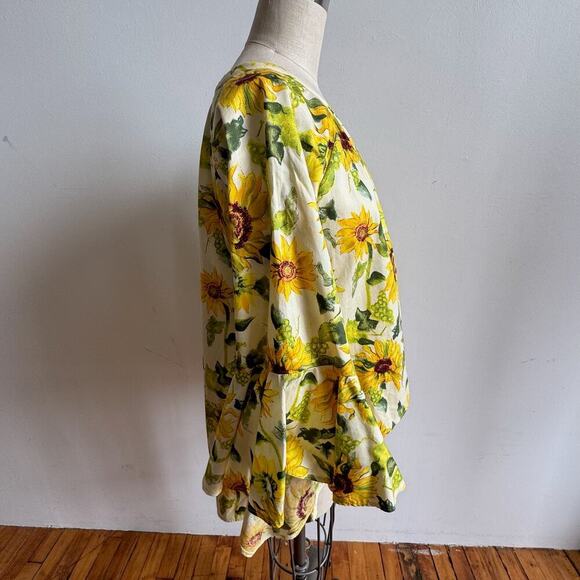SONEVA Boho Sunflower Top w/ Flounce Sleeves - Picture 4 of 8